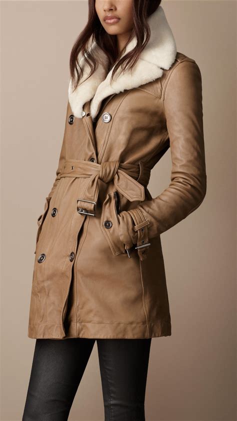 shearling burberry|burberry shearling collar jacket.